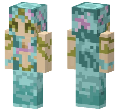 Coral Girl Minecraft skin
