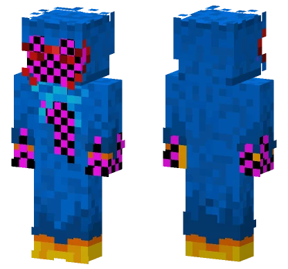 Corrupted Huggy Wuggy Minecraft skin