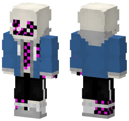 Corrupted Sans Minecraft skin
