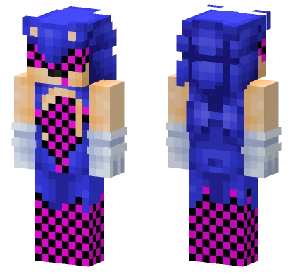 Corrupted Sonic Minecraft skin