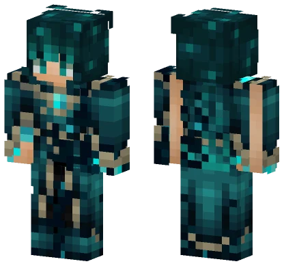 Corrupted Warden Priestess Minecraft skin