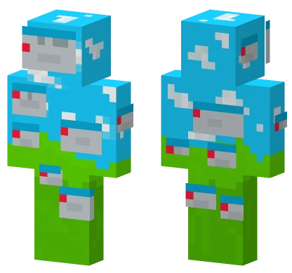 Corrupted Windows XP Landscape Minecraft skin