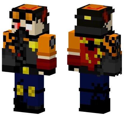 Corruption Fox1hunter Minecraft skin