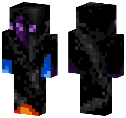 Cosmic Alien Water Fire Minecraft skin