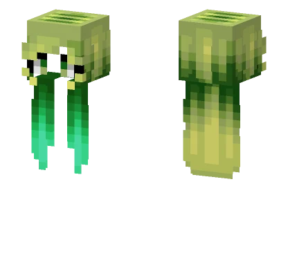 Cosmic Radioactive Glow Girl Minecraft skin