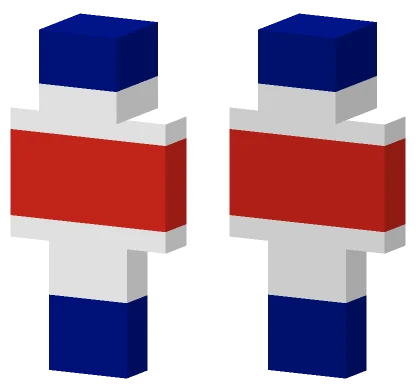 Costa Rica Flag Minecraft skin