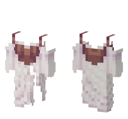 Cottagecore White Dress Base Minecraft skin