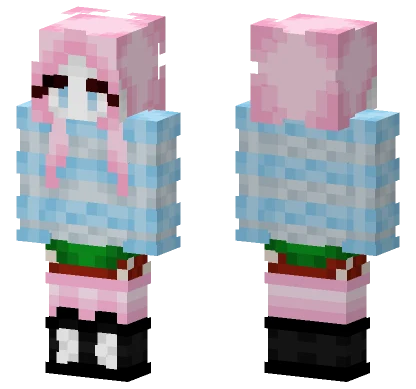 Cotton Candy Girl Minecraft skin