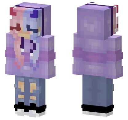 Cotton Candy Girl Minecraft skin