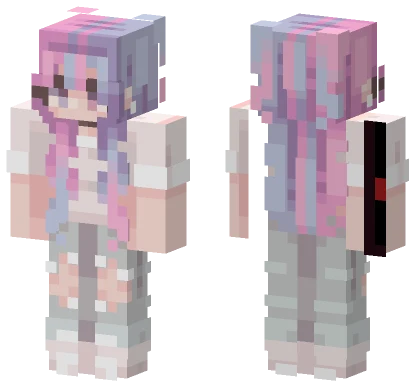 Cotton Candy Girl Minecraft skin