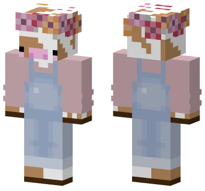 Cow In Dungarees Minecraft skin