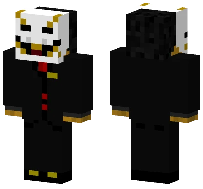 Cptvtuber Black Suit Minecraft skin