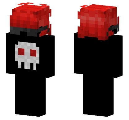 Cr4zyk1llr1 Red Skull Minecraft skin
