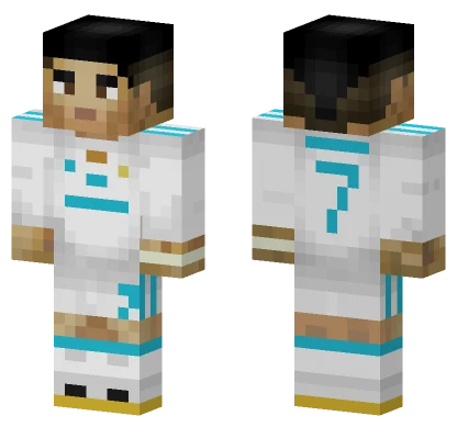 CR7 Real Madrid Minecraft skin
