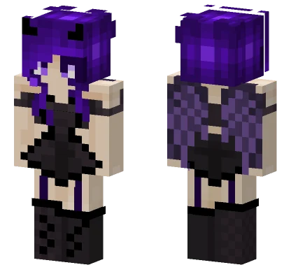Craizygirl18 Purple Hair Minecraft skin