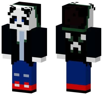 Cranda Creeper Panda Minecraft skin