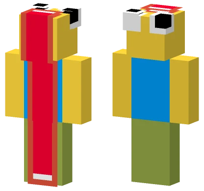 Crazy Roblox Noob Minecraft skin