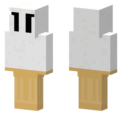 Creamy Ice Cream Cone Minecraft skin