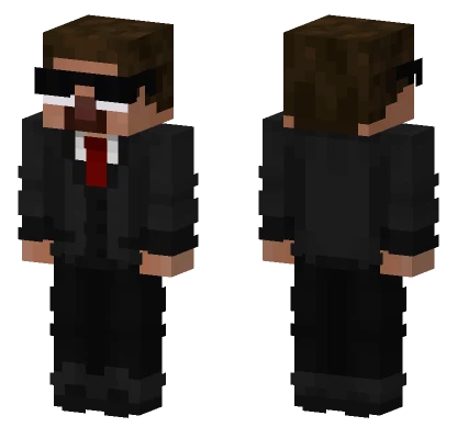 Creditmc Black Suit Minecraft skin
