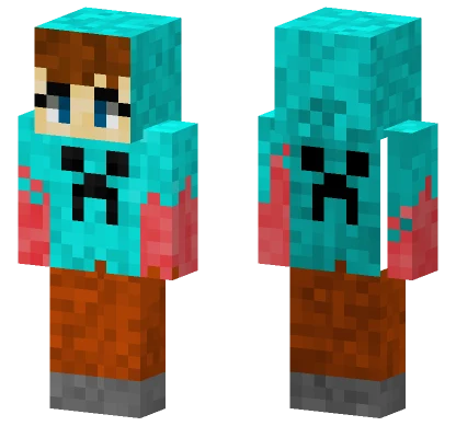 Creeper Boy Hoodie Minecraft skin