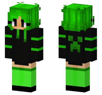 Creeper Girl 2 Minecraft skin