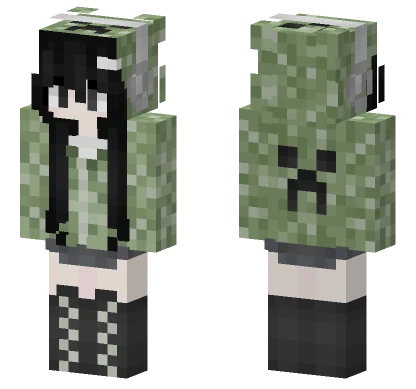 Creeper Girl Minecraft skin