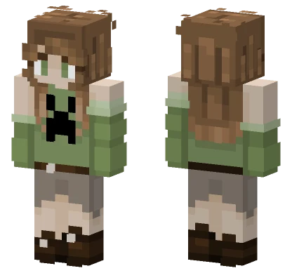 Creeper Girl Skin Minecraft skin