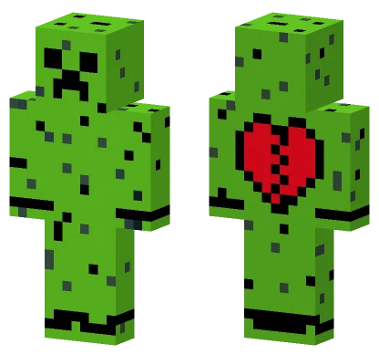 Creeper Heart Skin Minecraft skin
