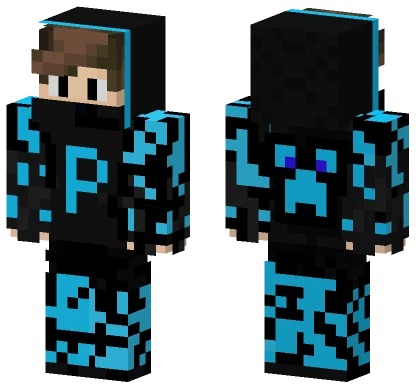 Creeper Hoodie Boy Minecraft skin