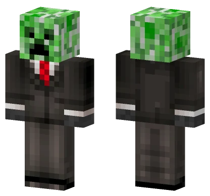 Creeper In A Suit Minecraft skin