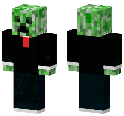 Creeper In A Suit Minecraft skin