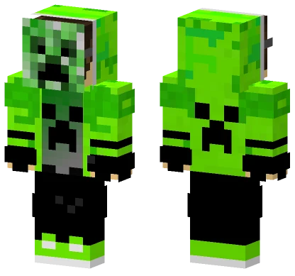 Creeper Mask Boy Minecraft skin