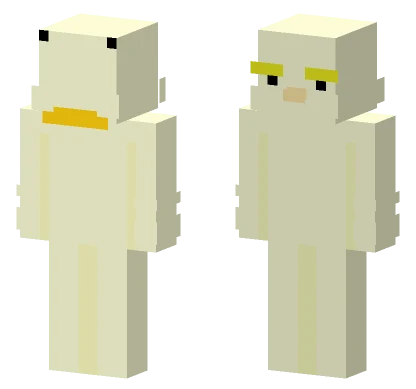 Creepy Grumpy Duckling Minecraft skin