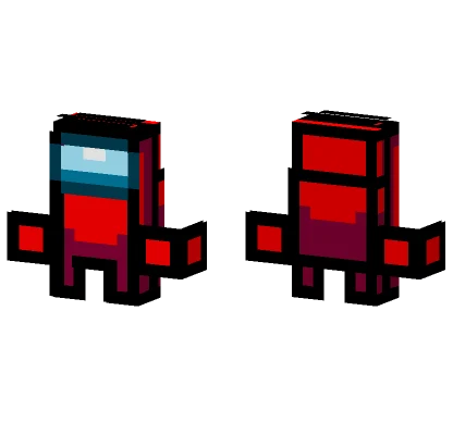 Crewmate Flying Among Us Minecraft skin