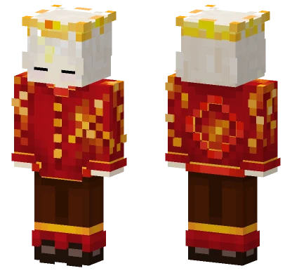 Crimson And Gold Mage Minecraft skin
