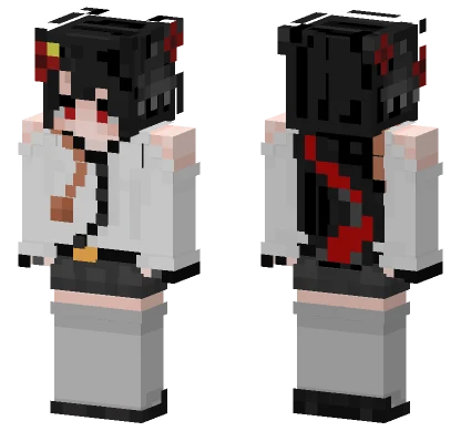 Crimson Eyed Figure Minecraft skin