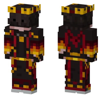Crimson Flame Knight Minecraft skin