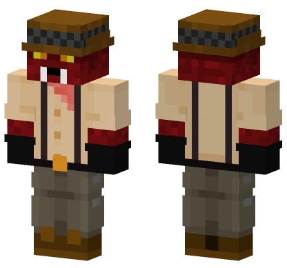 Crimson Pack Mule Minecraft skin