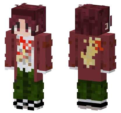 Crimson Samurai Armor Minecraft skin