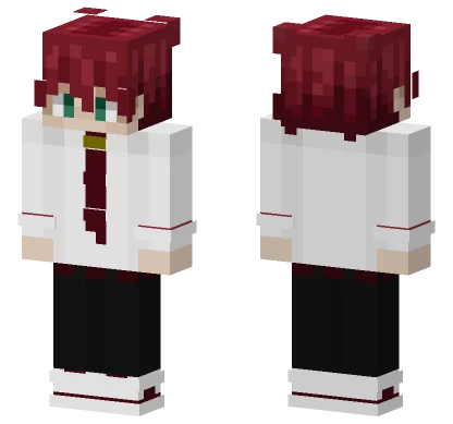 Crimson Scholar Minecraft skin