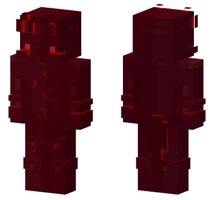 Crimson Wolf Minecraft skin