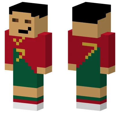 Cristian Ronaldo 2 0 Minecraft skin