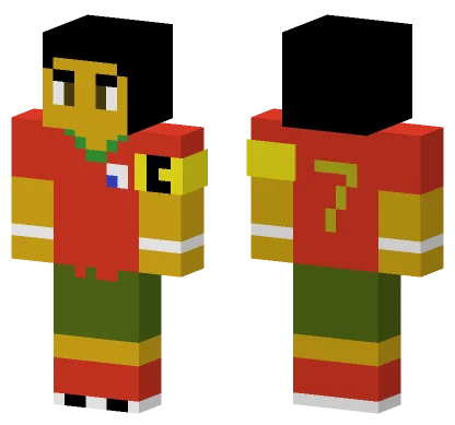 Cristiano Ronaldo Footballer Minecraft skin