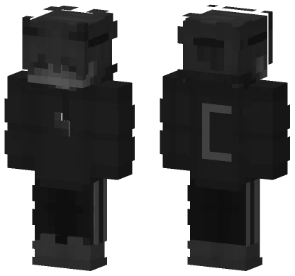 Critical Player Black Hoodie Minecraft skin