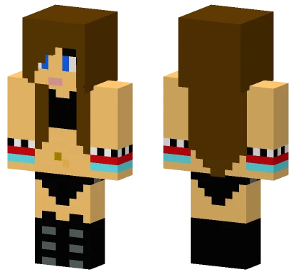 Croptop Girlfriend Minecraft skin