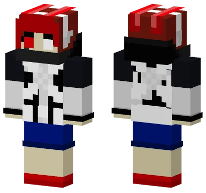 Cross Flashthebunny Anime Girl Minecraft skin