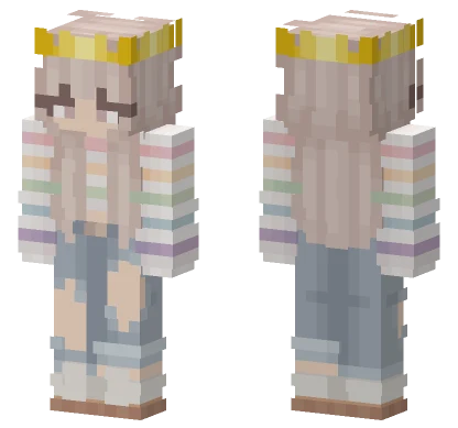 Crown Girl Minecraft skin