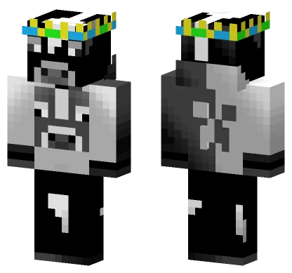 Crowned Cow Tuff Minecraft skin