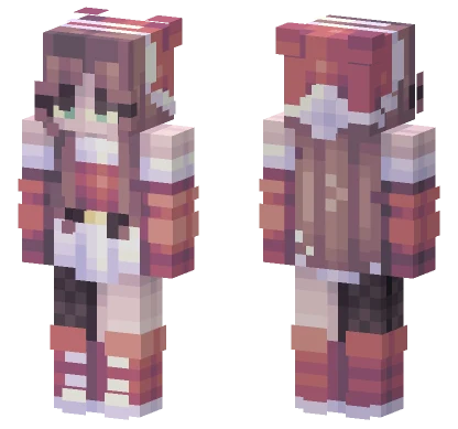Crypto Santa Girl Minecraft skin