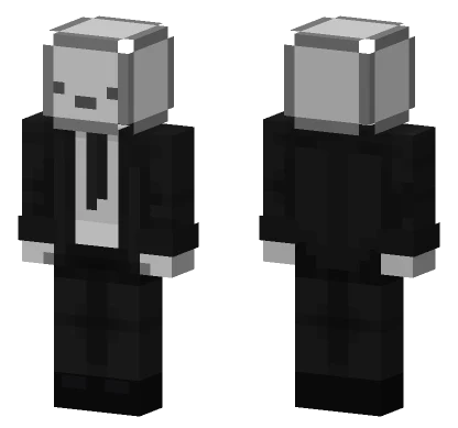 Cubito Gris Xd Minecraft skin